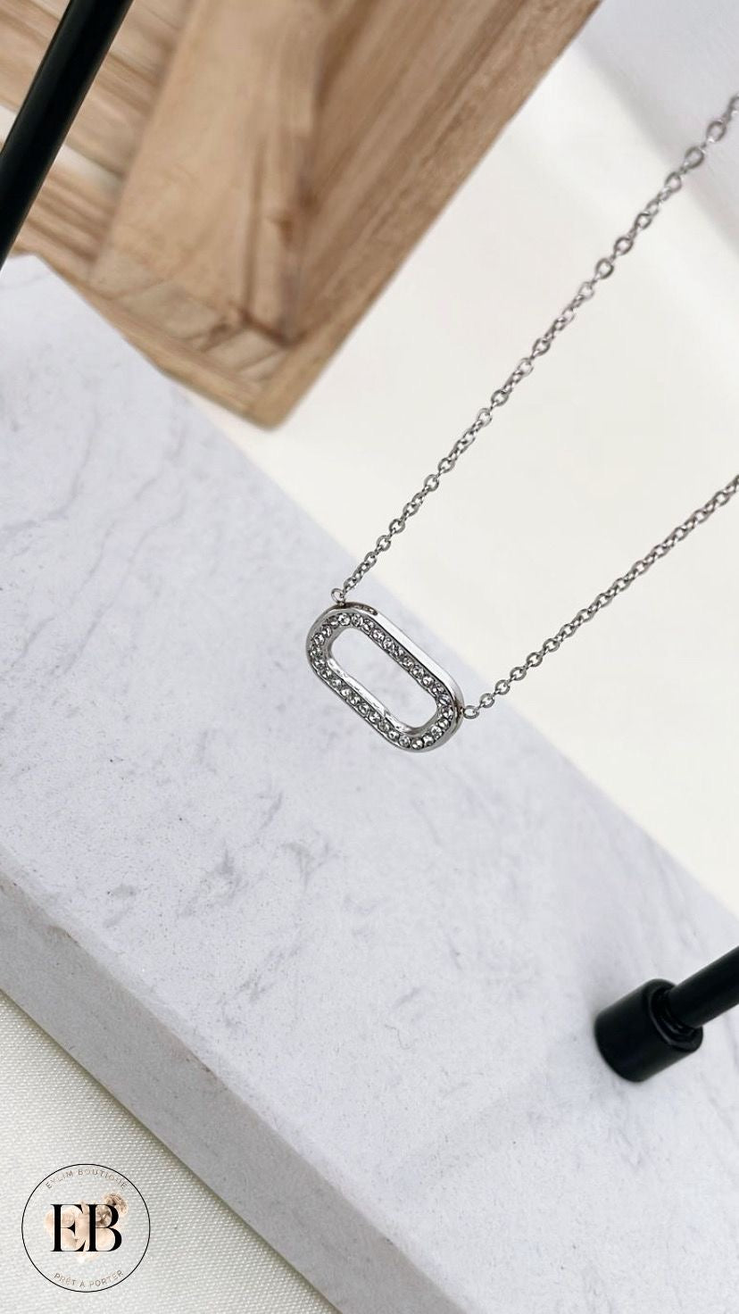 Collier JADE [ Argenté ] Eylim Boutique