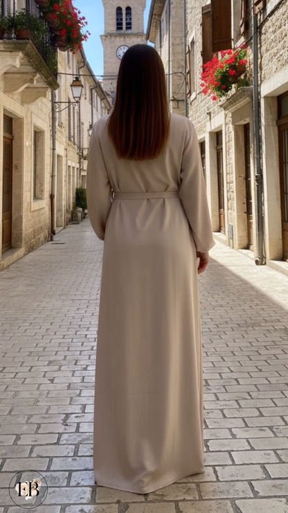 Abaya SAFA [ Beige ] Eylim Boutique