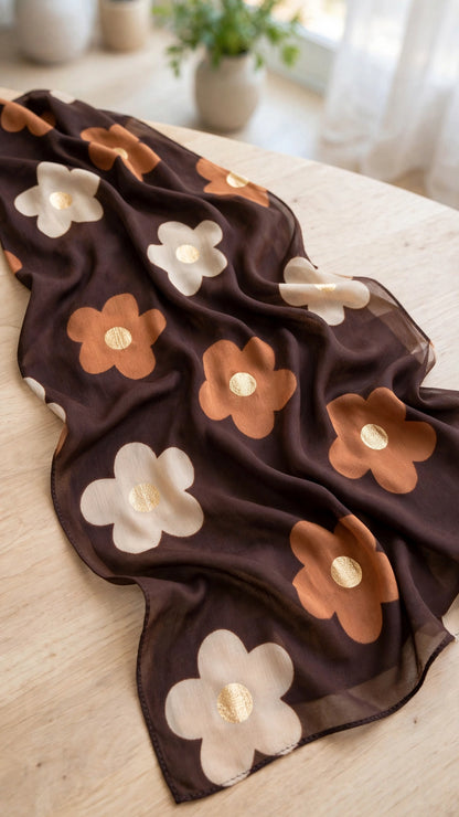 Foulard FLORA 🤎 Eylim Boutique