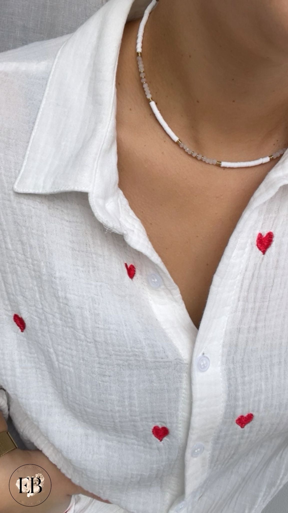 Collier NOVA [ Blanc ] Eylim Boutique