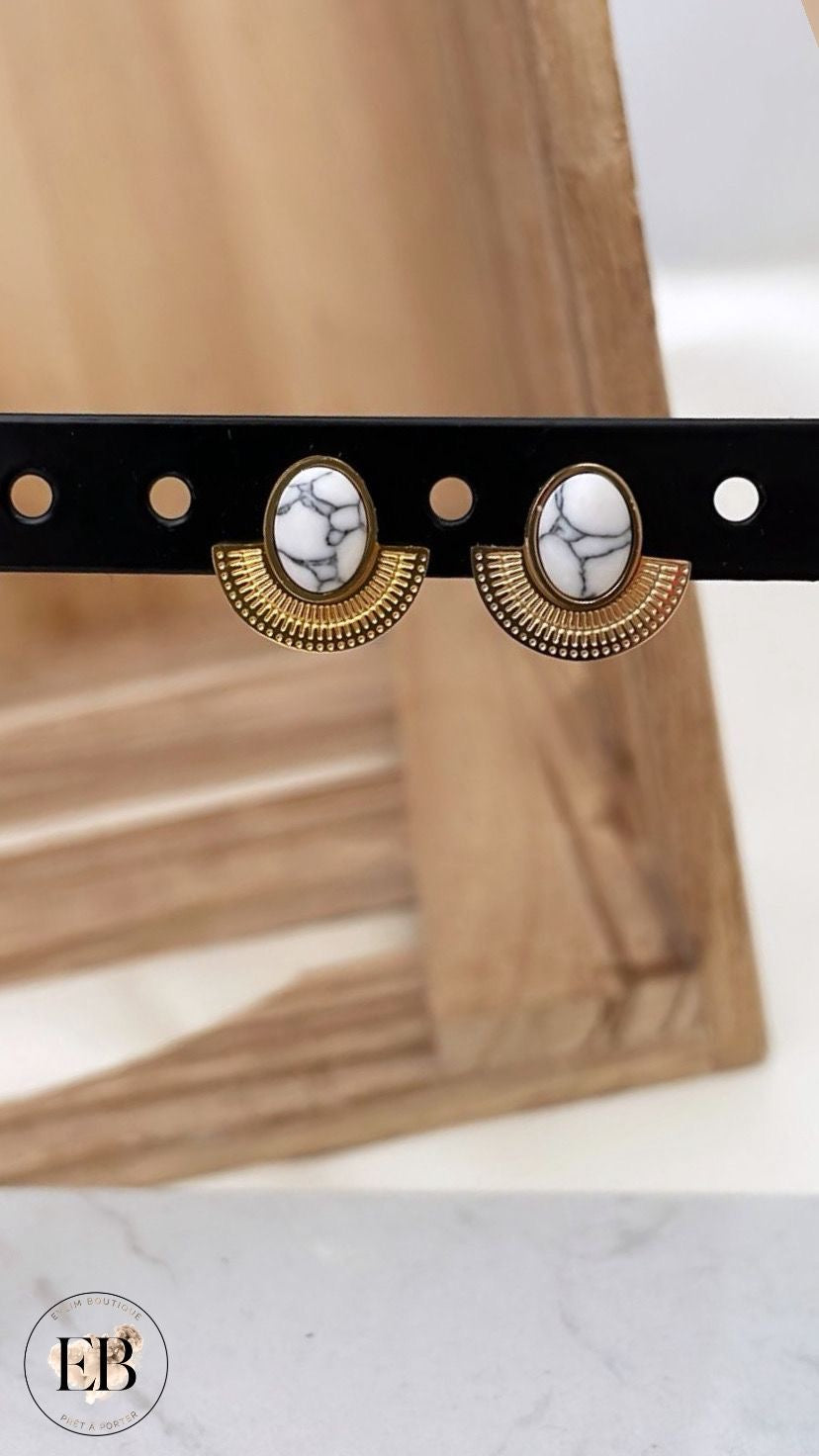 Boucles d’oreilles COSMOS [ Doré ]