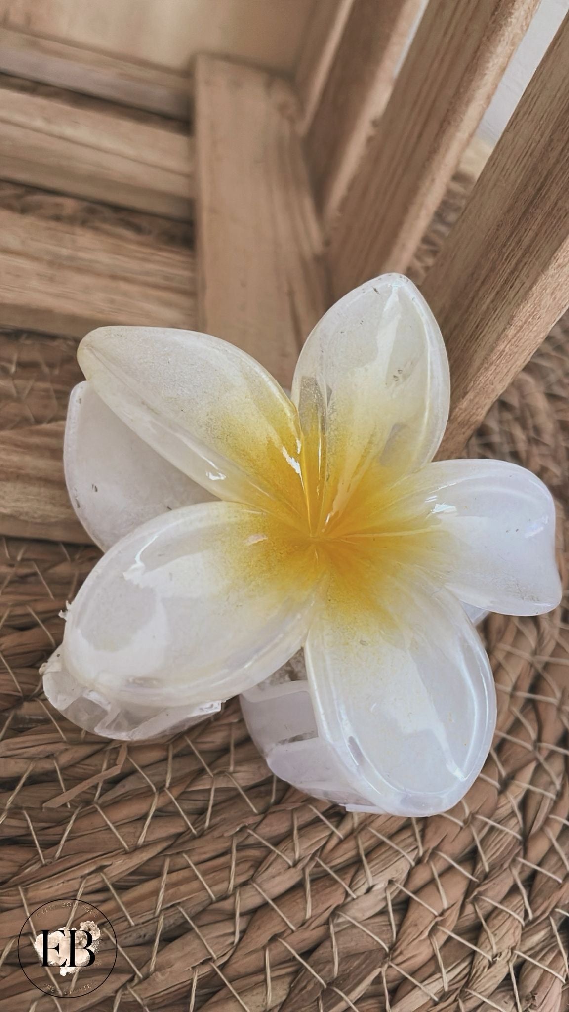 Pince à cheveux TAHITI [ Jaune ]
