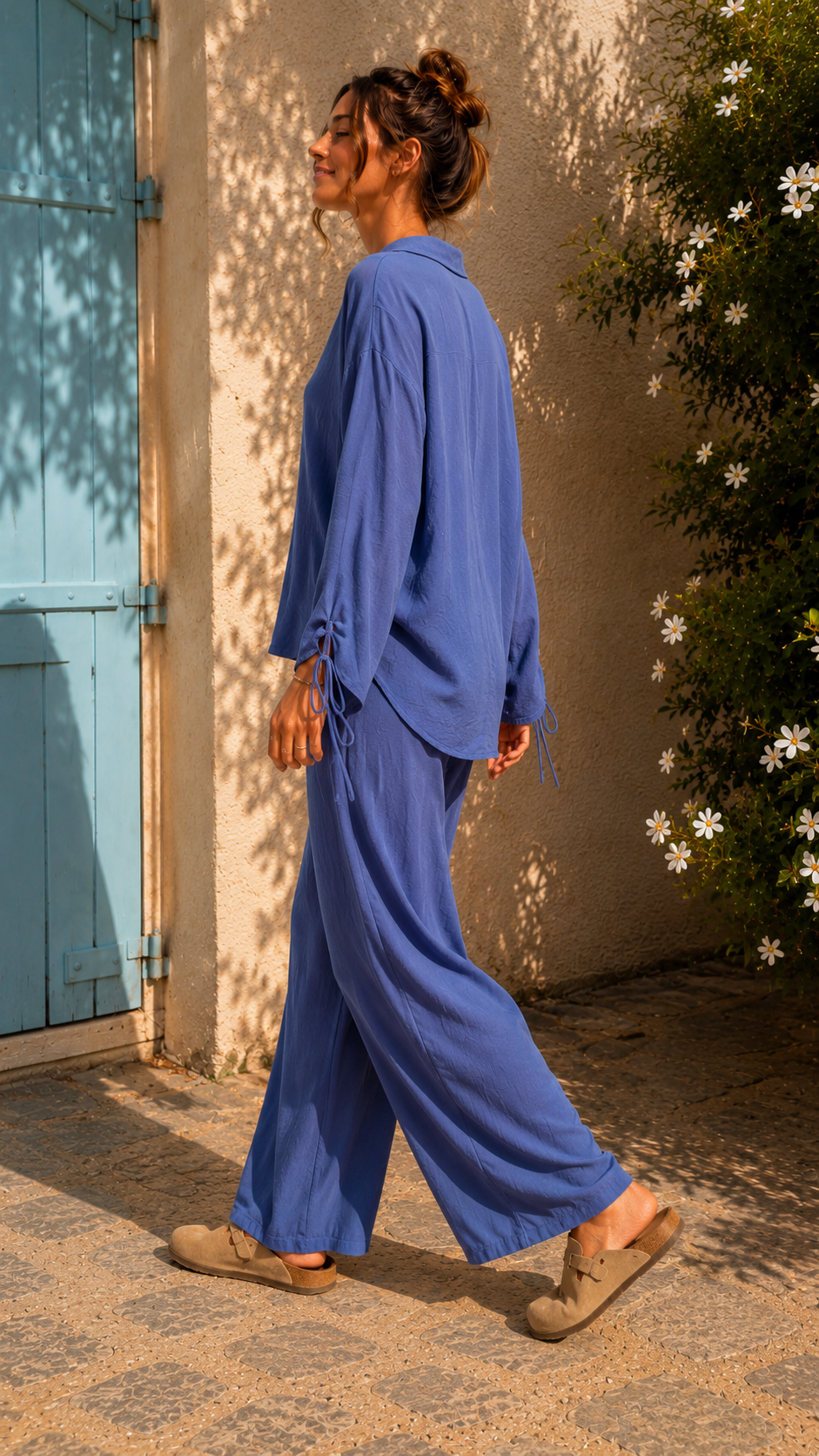 Chemisier CARMEN [ Bleu ] Eylim Boutique