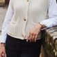 Gilet tricot sans manches [ Beige ] Eylim Boutique