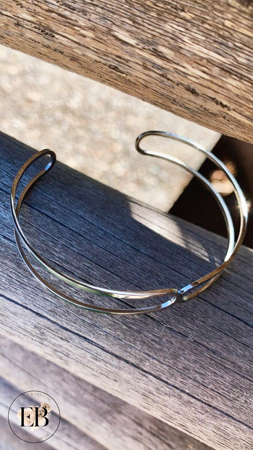Bracelet JONC [ Argenté ]
