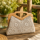 Sac à main / bandoulière en crochet & bois LUNA [ Beige ] Eylim Boutique