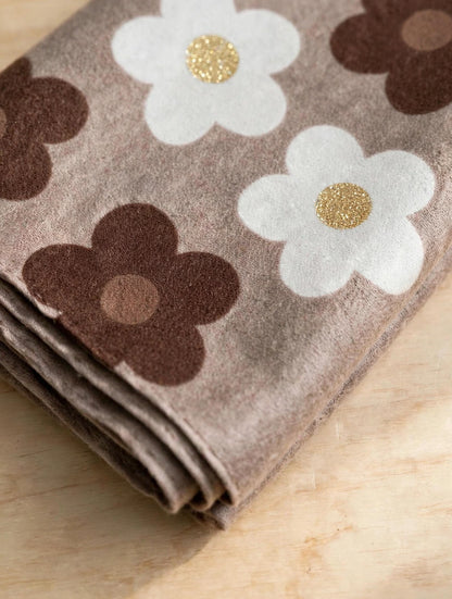 Foulard FLORA [ Taupe ] Eylim Boutique