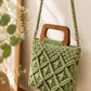 Sac à mains / bandoulière en crochet [ Vert ] Eylim Boutique