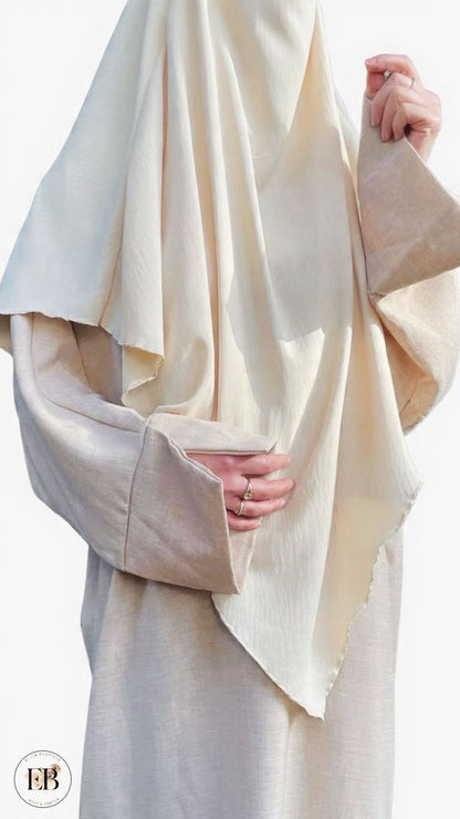 Abaya SHAÏMA [ Beige ] Eylim Boutique