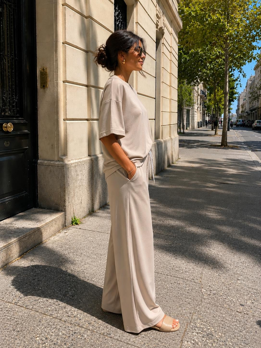 T-shirt [ Beige ] Eylim Boutique