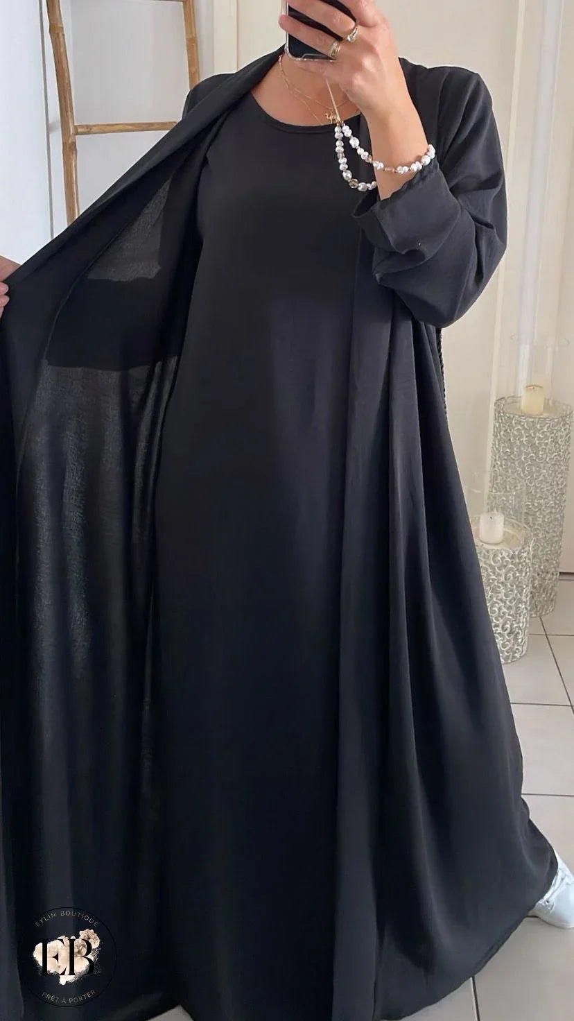 Abaya - Kimono NAYA [ Noir ] Eylim Boutique