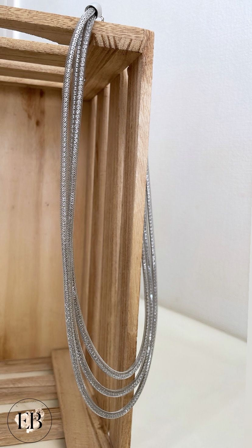 Collier fantaisie [ Argent ]