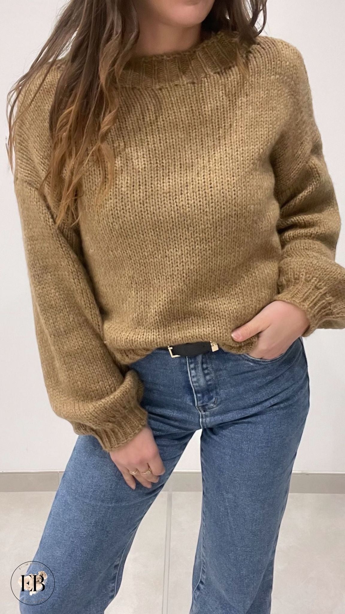 Pull KAREN [ Camel ] Eylim Boutique