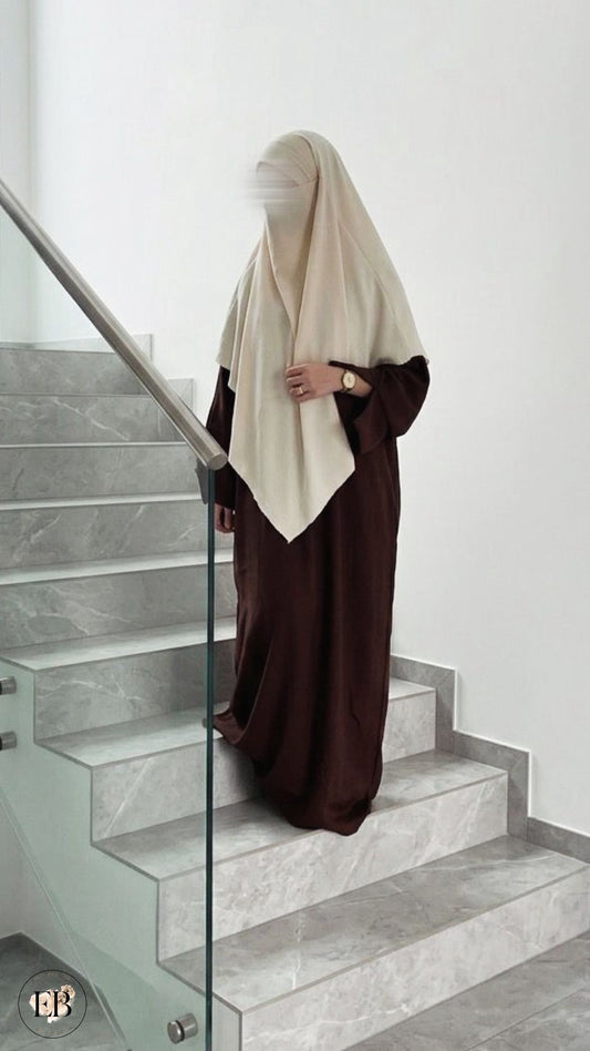 Abaya SHAÏMA [ Chocolat ] Eylim Boutique