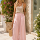 Pantalon fluide MARINA [ Rose pâle ] Eylim Boutique