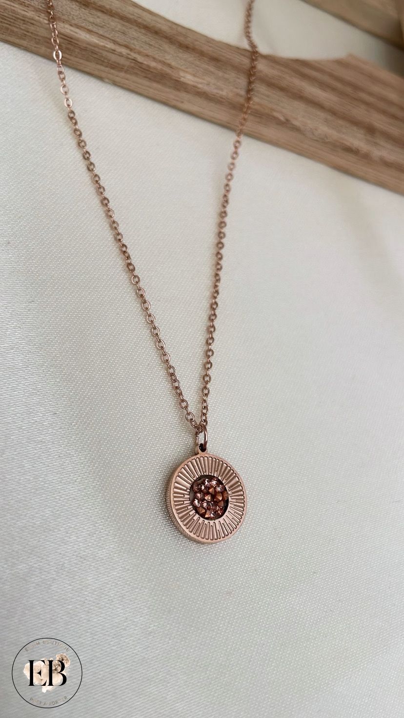 Collier CLAIRE [ Rose gold ]