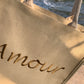 Sac fourre tout AMOUR [ Beige ]