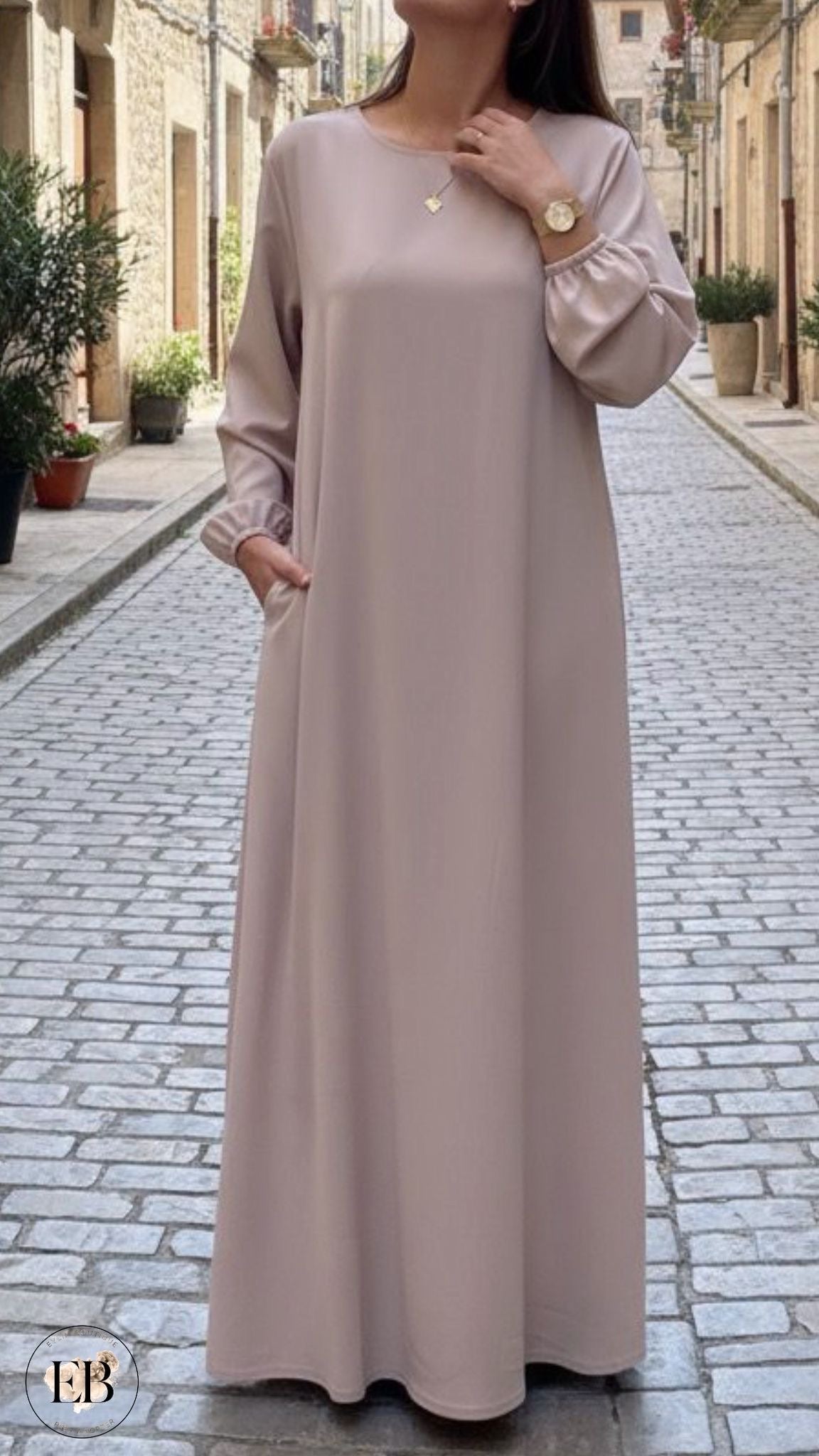 Abaya SAFA [ Beige ] Eylim Boutique
