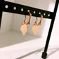 Boucles d’oreilles pendantes [ Rose Gold ]