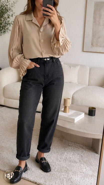 Chemisier [ Beige ] Eylim Boutique