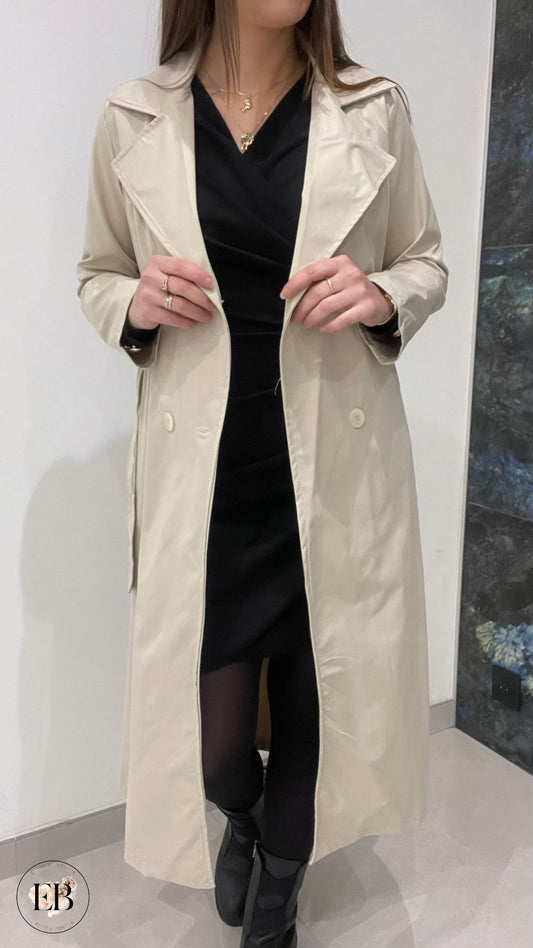 Trench [ Beige ] Eylim Boutique