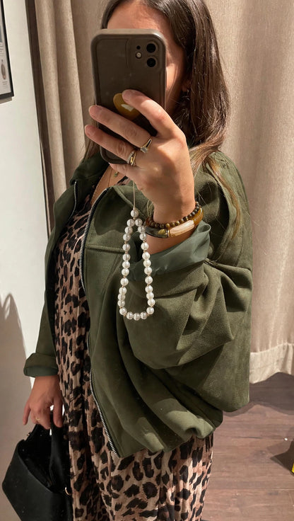 Veste bombers LISON [ Kaki ] Eylim Boutique