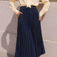 Jupe plissée AUDREY [ Bleu marine ] Eylim Boutique