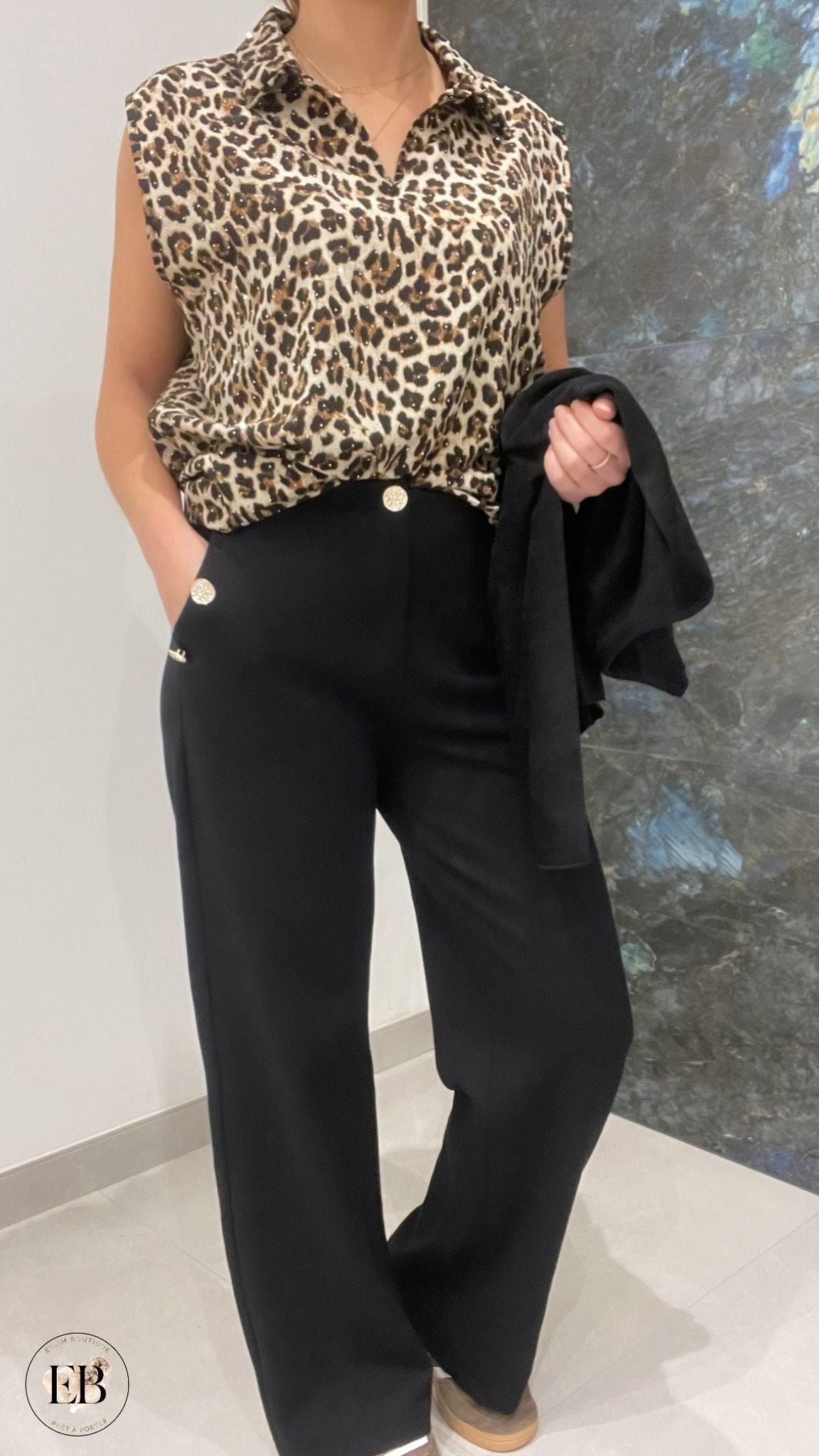 Pantalon [ Noir ] Eylim Boutique