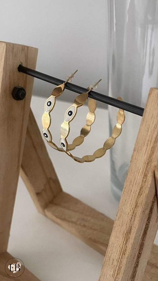 Créoles ŒIL [ Doré ] Eylim Boutique