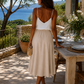 Jupe longue JULIE [ Beige ] Eylim Boutique