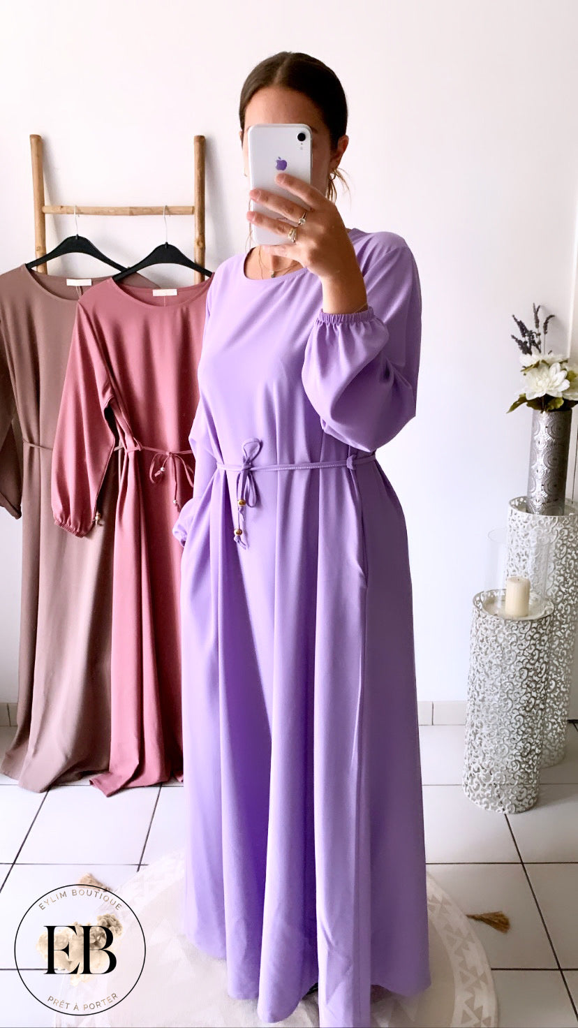 Abaya SAFA [ Lilas ]