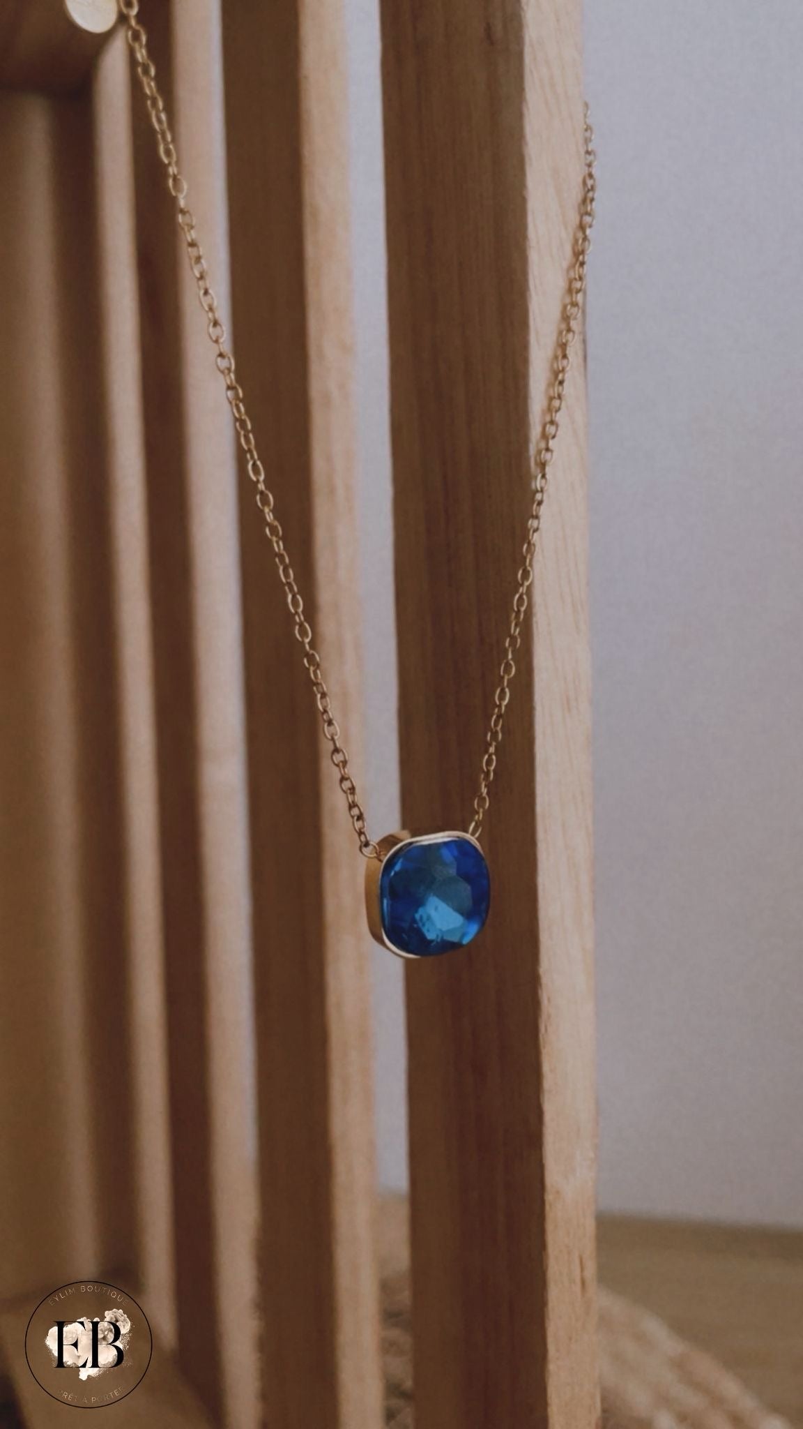 Collier NAÏLA [ Bleu ]