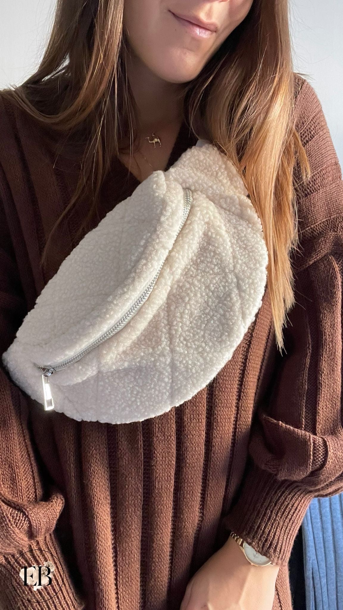 Sacoche bandoulière BOUCLETTES [ Écru ] Eylim Boutique