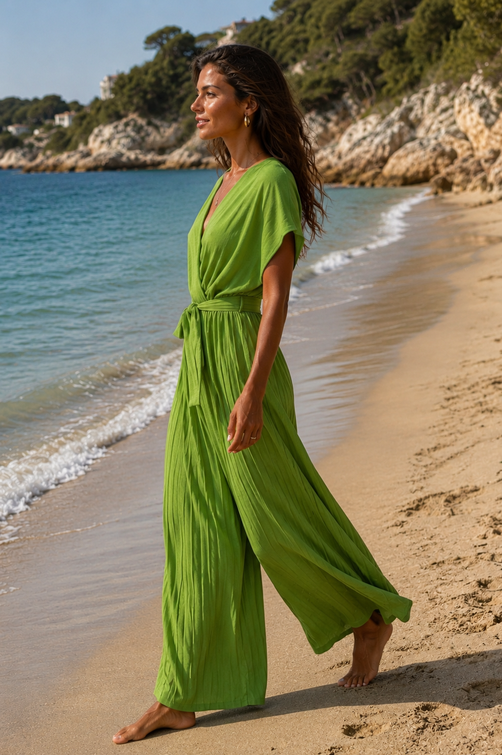 Combi pantalon fluide plissée Eylim Boutique