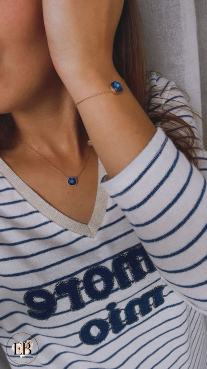 Collier NAÏLA [ Bleu ] - Eylim Boutique