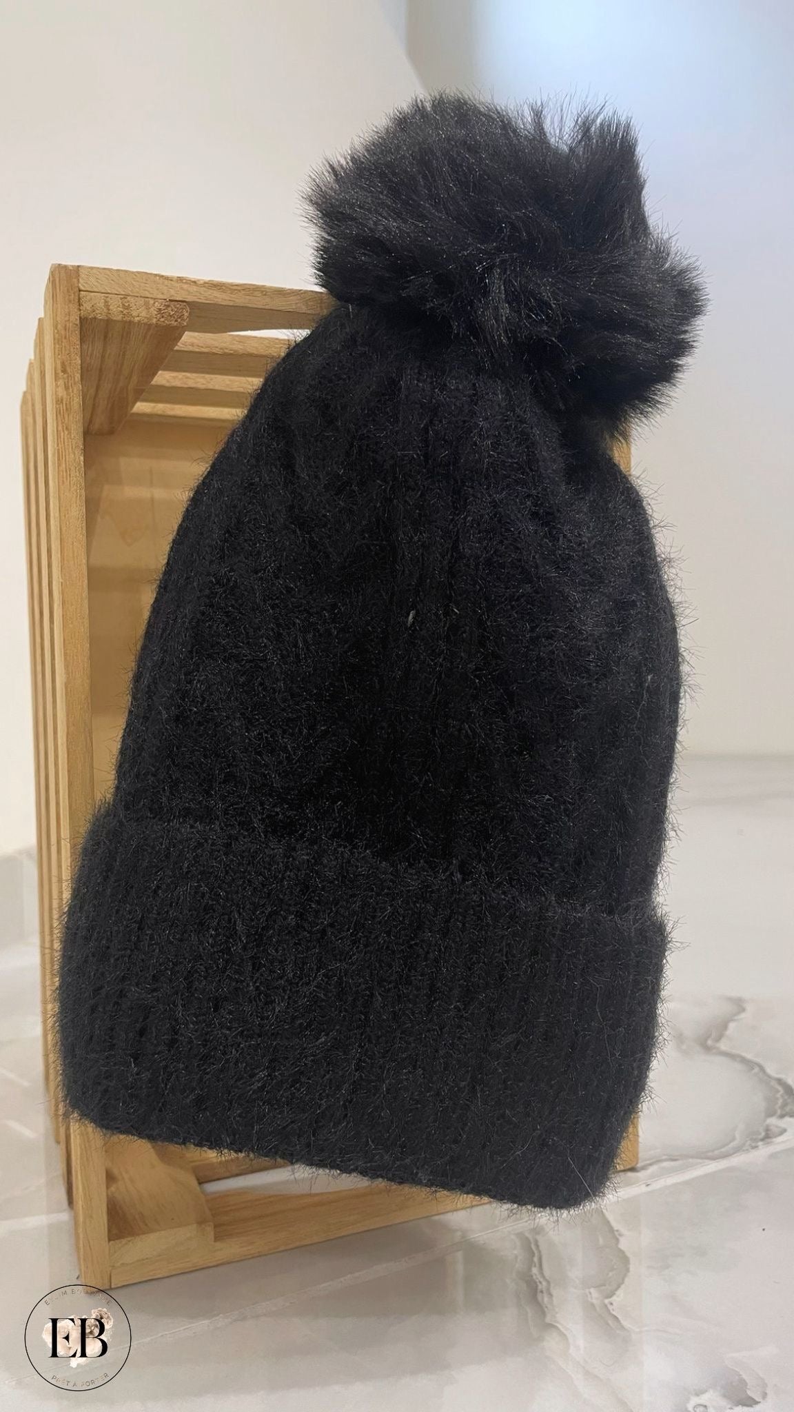 Bonnet AURORE [ Noir ] Eylim Boutique