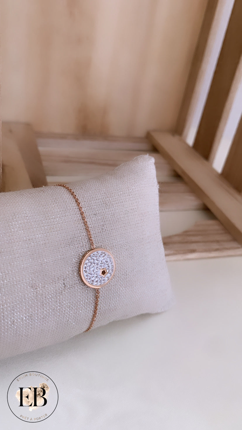 Ensemble Collier & Bracelet [ Rose Gold ]