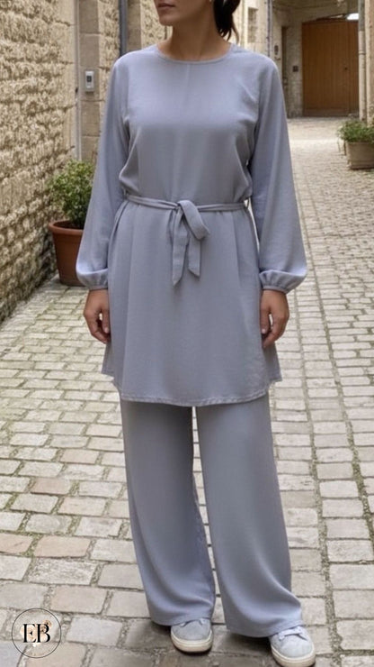 Ensemble ANNA [ Gris clair ] - Eylim Boutique