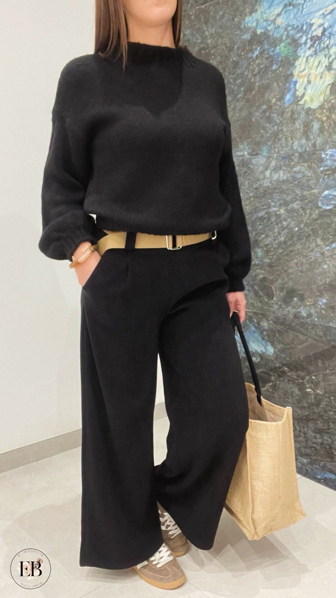 Pull [ Noir ] Eylim Boutique