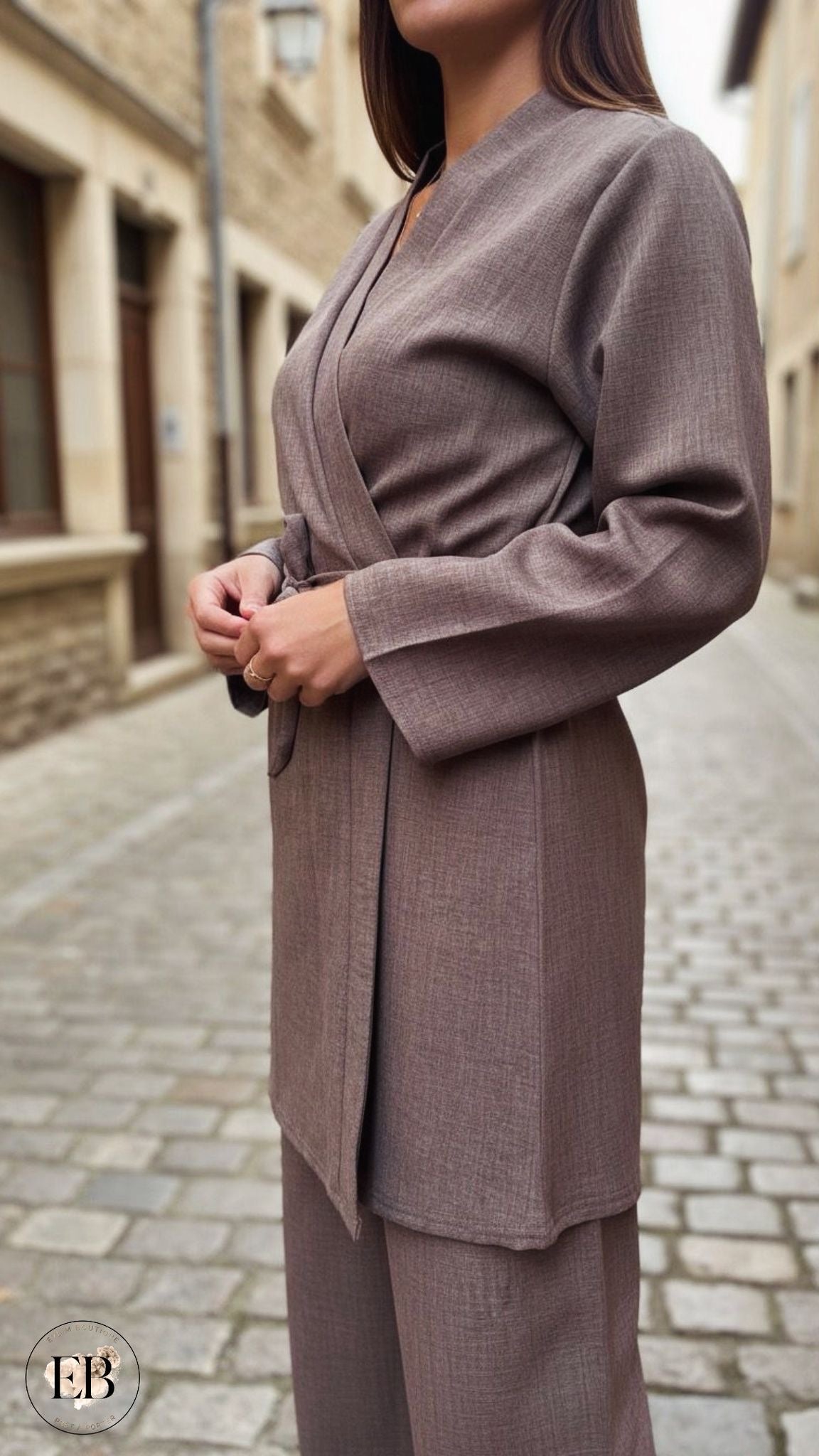 Ensemble IMANE [ Taupe ]