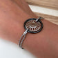 Bracelet ROSACE [ Argenté ]
