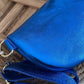 Sacoche bandoulière CUIR [ Bleu roi ] Eylim Boutique