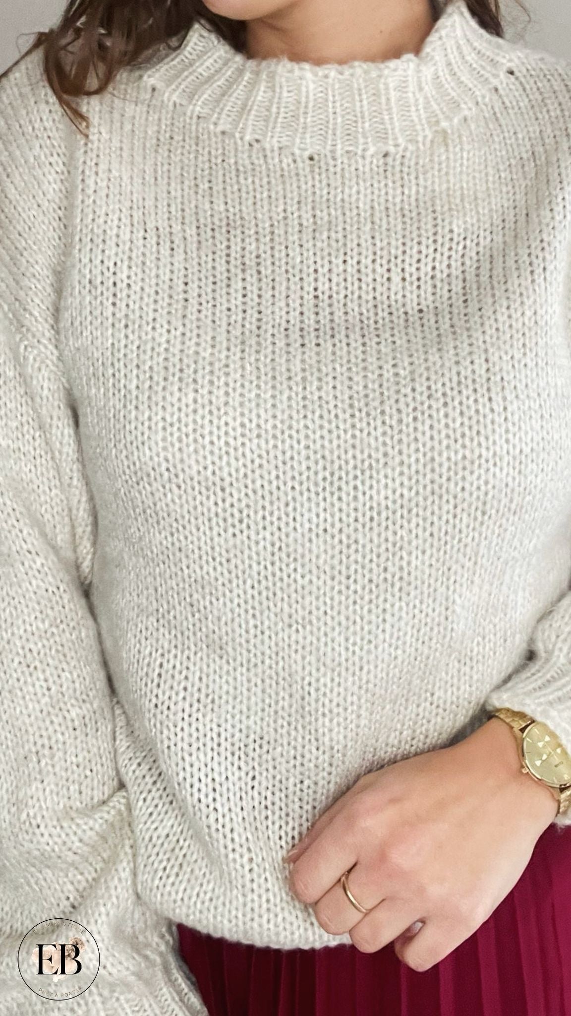 Pull KAREN [ Écru ] Eylim Boutique