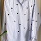 Chemise rayée COEUR [ Bleu ]