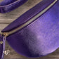 Sacoche bandoulière CUIR [ Violet ]