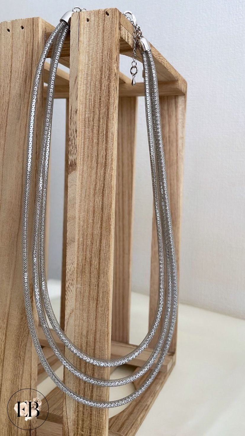 Collier fantaisie [ Argent ]