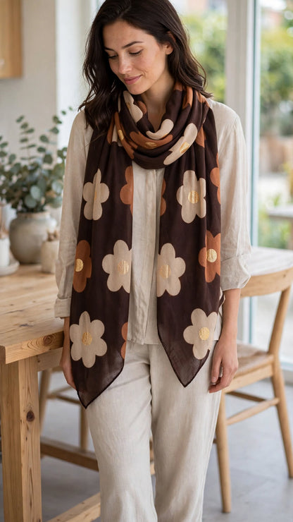 Foulard FLORA 🤎 Eylim Boutique
