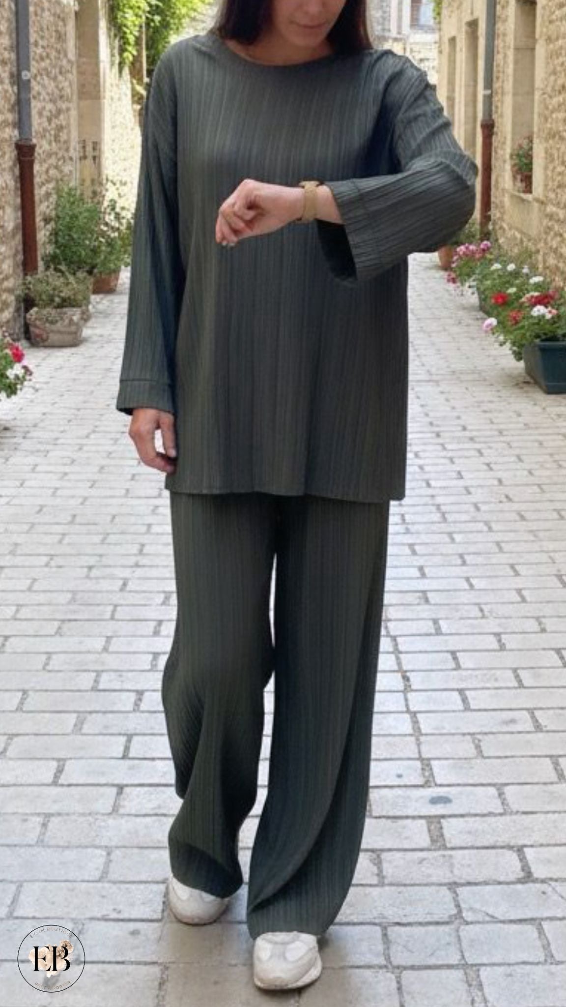 Ensemble IBTISSEM [ Kaki ] Eylim Boutique