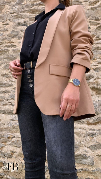 Veste blazer NINON [ Camel ] Eylim Boutique
