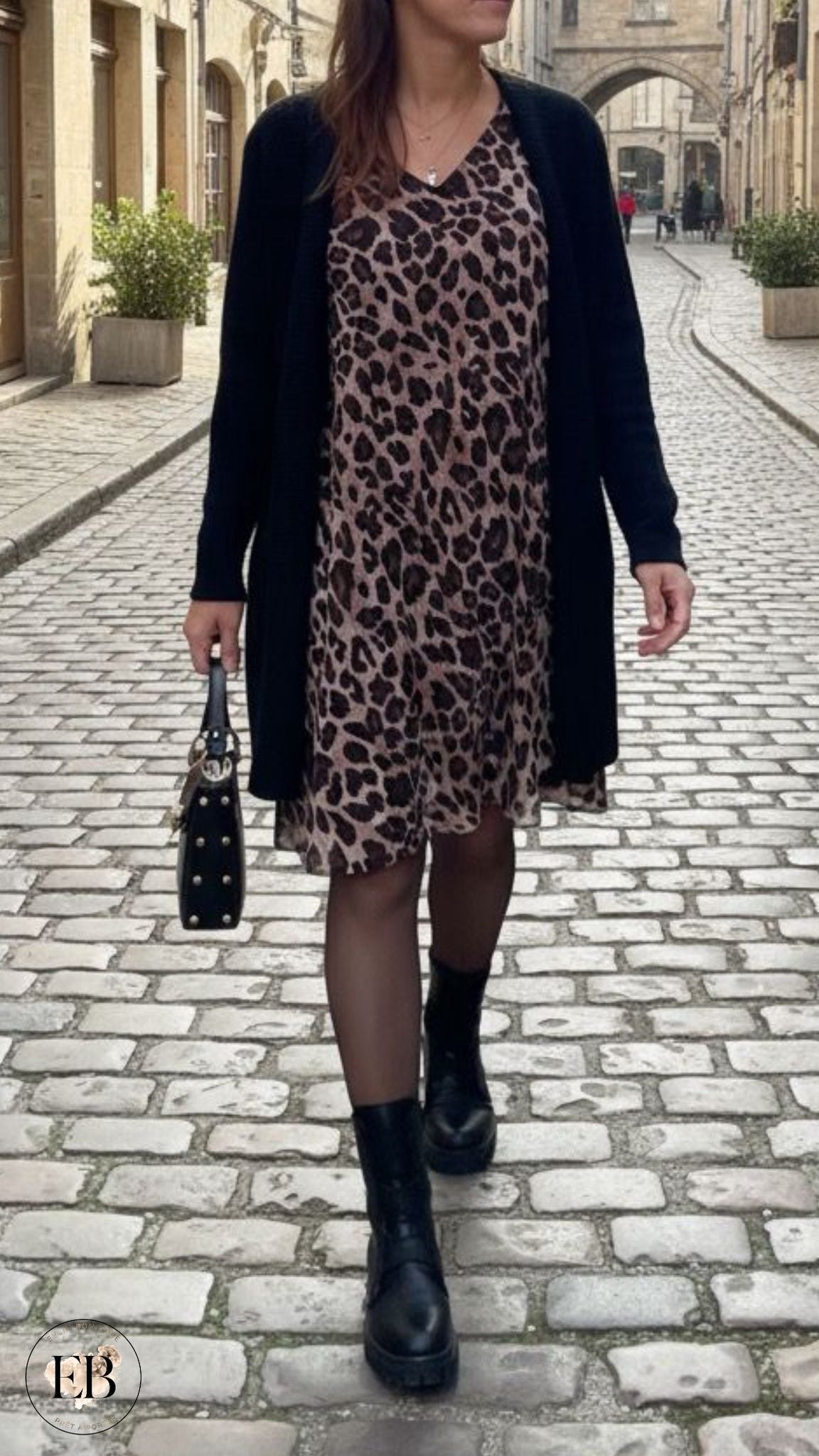 Gilet à capuche CÉLESTE [ Noir ]